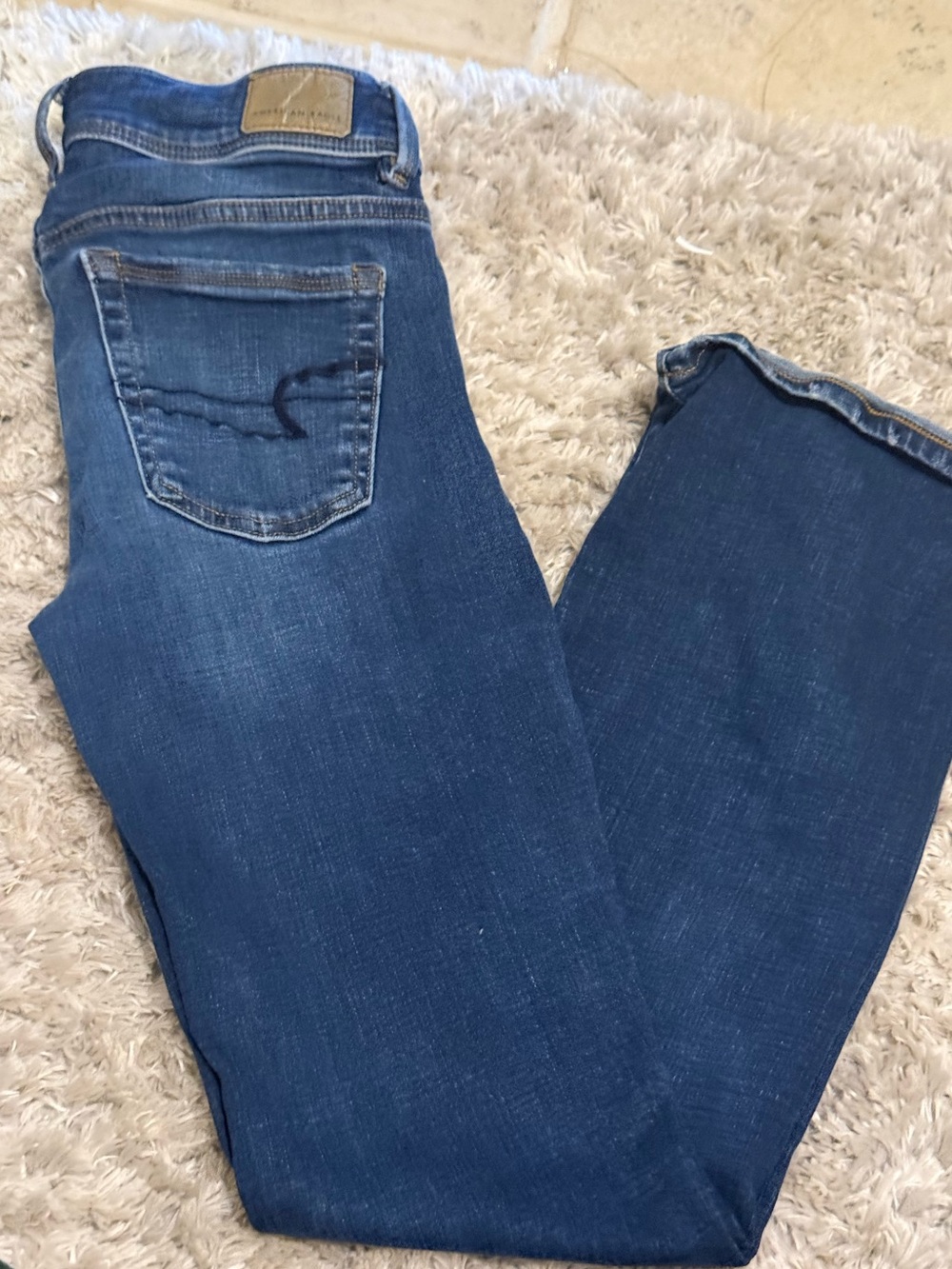 Women's American Eagle Blue Bootcut Jeans Size 2 Short - Classic Indigo